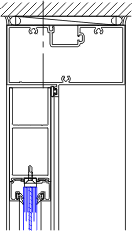 Door Head Detail | 35HL Medium Stile Impact Resistant Door | 08 41 13 ...