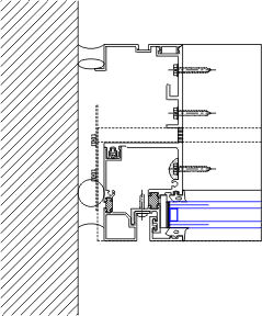 Left Jamb Detail | YCU 750 TU | 08 44 13 - Curtain Wall | YKK AP ...