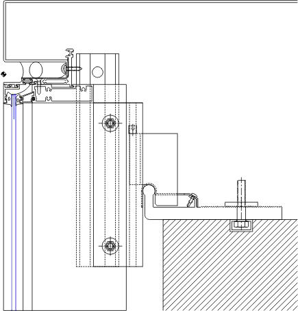 Head Detail | YCU 750 TU | 08 44 13 - Curtain Wall | YKK AP Product Guide