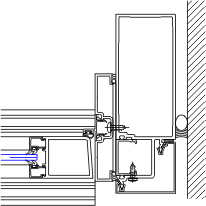 Door Right Jamb Detail Ycw Ig Curtain Wall Ykk Ap Product Guide