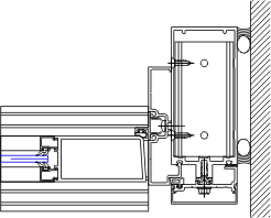 Door Right Jamb Detail | YCW 750 OG | 08 44 13 - Curtain Wall | YKK AP ...