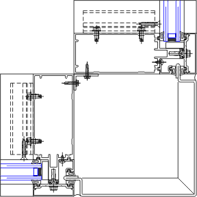 90° Outside Corner Detail | YCW 750 OG | 08 44 13 - Curtain Wall | YKK ...