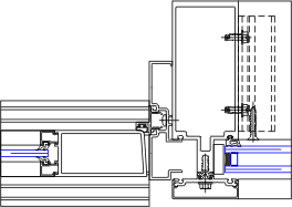 Door Right Jamb Detail | YCW 750 OG | 08 44 13 - Curtain Wall | YKK AP ...