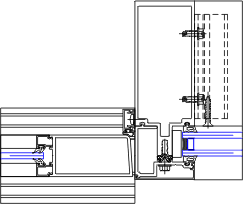 Door Right Jamb Detail | YCW 750 OG | 08 44 13 - Curtain Wall | YKK AP ...