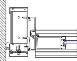 Door Left Jamb Detail | YCW 750 SplineTech® | 08 44 13 - Curtain Wall ...