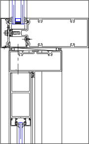 Door Head Detail | YCW 750 SplineTech® | 08 44 13 - Curtain Wall | YKK ...