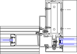 Door Right Jamb Detail | YCW 750 SplineTech® | 08 44 13 - Curtain Wall ...