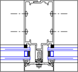 Vertical Mullion Detail | YCW 750 SplineTech® | 08 44 13 - Curtain Wall ...