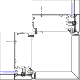 90° Outside Corner Detail | YCW 750 SplineTech® | 08 44 13 - Curtain ...