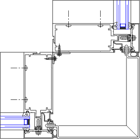 90° Outside Corner Detail | YCW 750 SplineTech® | 08 44 13 - Curtain ...