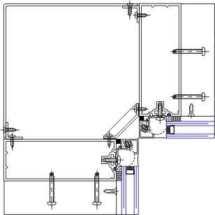 90° Inside Corner Detail | YCW 750 SSG | 08 44 13 - Curtain Wall | YKK ...