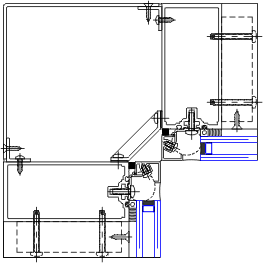 90° Inside Corner Detail | YCW 750 SSG | 08 44 13 - Curtain Wall | YKK ...