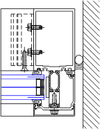 Right Jamb Detail | YCW 750 XT | 08 44 13 - Curtain Wall | YKK AP ...