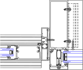 Door Right Jamb Detail | YCW 750 XT | 08 44 13 - Curtain Wall | YKK AP ...