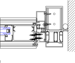 Door Right Jamb Detail | YCW 750 XT IG | 08 44 13 - Curtain Wall | YKK ...