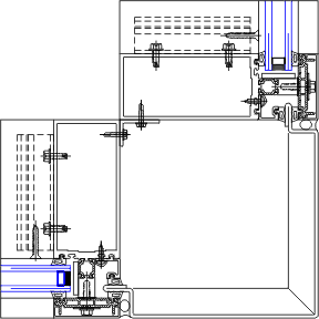 90° Outside Corner Detail | YCW 750 XTP | 08 44 13 - Curtain Wall | YKK ...