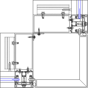 90° Outside Corner Detail | YCW 750 XTP | 08 44 13 - Curtain Wall | YKK ...