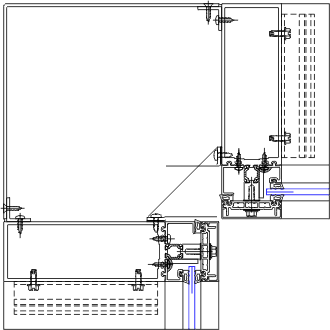 90° Inside Corner Detail | YCW 750 XTP | 08 44 13 - Curtain Wall | YKK ...