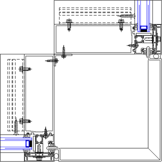 90° Outside Corner Detail | YCW 750 XTP | 08 44 13 - Curtain Wall | YKK ...