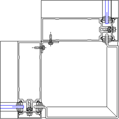 90° Outside Corner Detail | YCW 752 | 08 44 13 - Curtain Wall | YKK AP ...