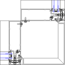 90° Outside Corner Detail | YCW 752 OGP | 08 44 13 - Curtain Wall | YKK ...