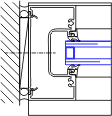 Left Jamb Detail | YES 40 FI | 08 41 13 - Storefront | YKK AP Product Guide