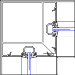 Inside Corner Detail | YES 45 FS | 08 41 13 - Storefront | YKK AP ...