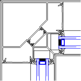 Inside Corner Detail | YES 45 TU Front Set | 08 41 13 - Storefront ...