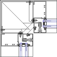 Inside Corner Detail | YES 600 | 08 41 13 - Storefront | YKK AP Product ...