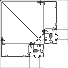 Inside Corner Detail | YES 600 | 08 41 13 - Storefront | YKK AP Product ...