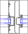 Left Door Jamb Detail @ Transom | YES 60 FI | 08 41 13 - Storefront ...