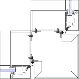 90° Outside Corner Detail | YHC 300 IG | 08 44 13 - Curtain Wall | YKK ...