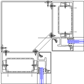 90° Inside Corner Detail | YHC 300 IG | 08 44 13 - Curtain Wall | YKK ...