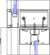 Transom Detail | YHC 300 IG | 08 44 13 - Curtain Wall | YKK AP Product ...