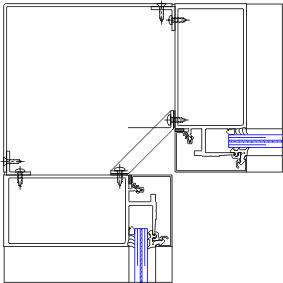 90° Inside Corner Detail | YHC 300 IG | 08 44 13 - Curtain Wall | YKK ...