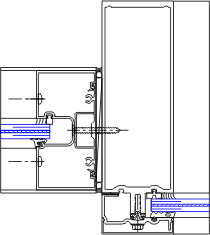 Vertical Detail @ Sidelite | YHC 300 OG | 08 44 13 - Curtain Wall | YKK ...