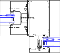 Vertical Detail @ Sidelite | YHC 300 OG | 08 44 13 - Curtain Wall | YKK ...