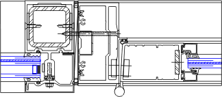 Left Door Jamb Detail | YHC 300 OG | 08 44 13 - Curtain Wall | YKK AP ...