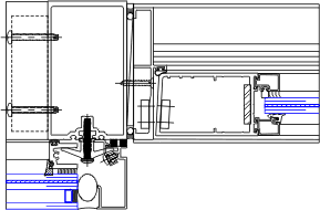 Left Door Jamb Detail | YHC 300 SSG Cassette | 08 44 13 - Curtain Wall ...