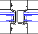 Vertical Mullion Detail | YHS 50 FI | 08 41 13 - Storefront | YKK AP ...