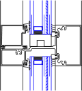 Horizontal Detail | YHS 50 FI | 08 41 13 - Storefront | YKK AP Product ...