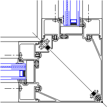 Outside Corner Detail | YHS 50 TU | 08 41 13 - Storefront | YKK AP ...