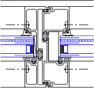 Vertical Mullion Detail | YHS 50 TU | 08 41 13 - Storefront | YKK AP ...