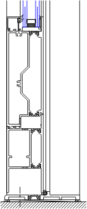 Sill Detail | YTD 350 T | 08 32 13 - Balcony Doors | YKK AP Product Guide