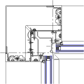 Inside Corner Detail | YUW 750 TU | 08 44 13 - Curtain Wall | YKK AP ...