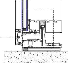 Sill Detail | YUW 750 TU | 08 44 13 - Curtain Wall | YKK AP Product Guide