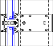 Intermediate Horizontal Detail | YUW 750 XT | 08 44 13 - Curtain Wall ...