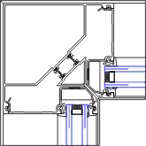 Inside Corner Detail | YWW 45 T | 08 41 13 - Window Wall | YKK AP ...