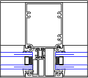 Vertical Mullion Detail | YWW 45 T | 08 41 13 - Window Wall | YKK AP ...