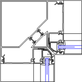 Inside Corner Detail | YWW 45 TU | 08 41 13 - Window Wall | YKK AP ...